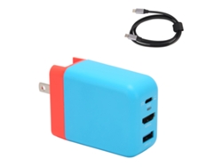 Carregador Gan Usb C 65w 3 Portas Plugue Us Com Hdmi 4k 60hz Para Switch Monitor Tv Projetor