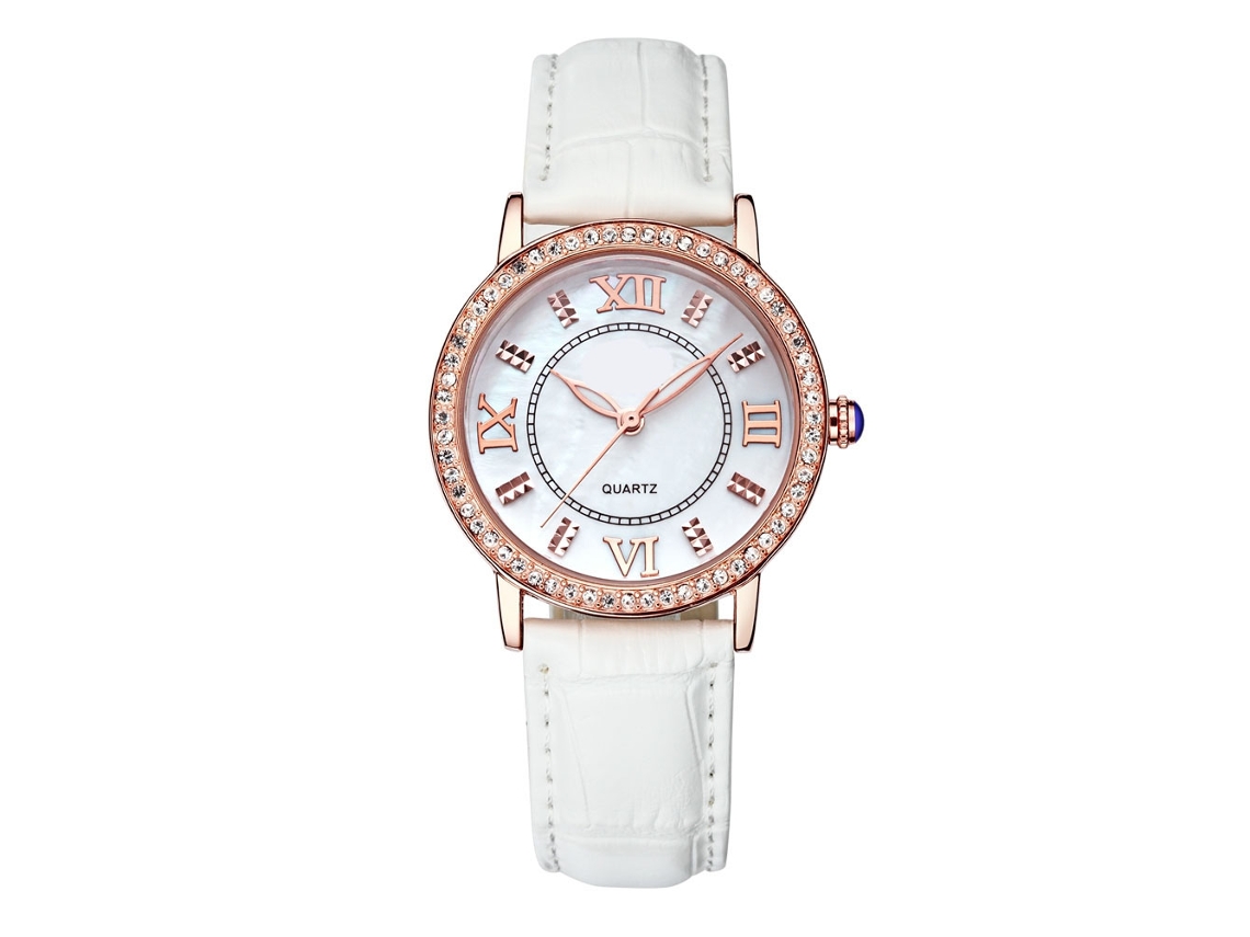 Reloj De Cuarzo De Moda Para Mujer Wwoor Blanco