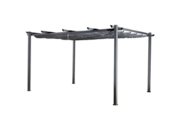Pérgola Autoportante 3 4M Cassis Gris - Estructura De Aluminio HAPPY GARDEN