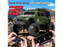 Amarillo Con Puente De Madera1/64 2.4g Mini Rc Aleación 3 Vel Off-road Escritorio App Led Juguetes