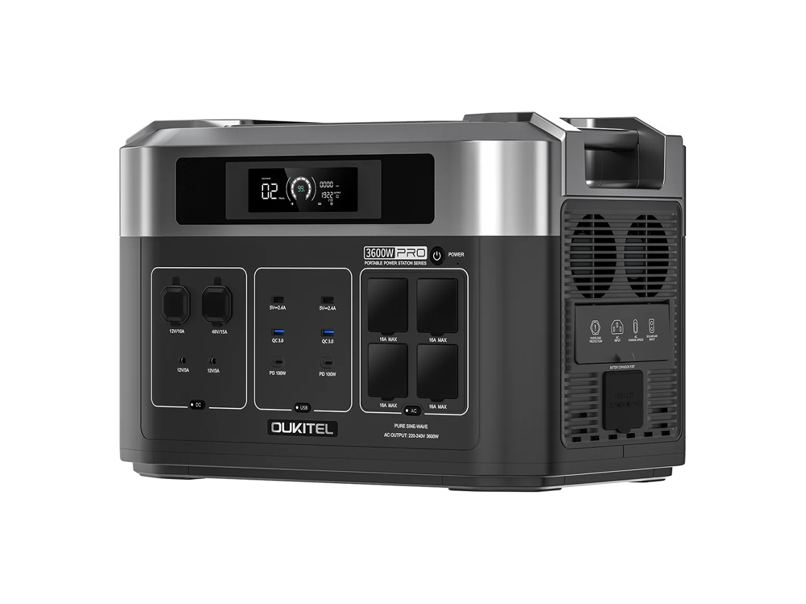 Estación de energía portátil BP2000e Pro de 2048 Wh para batería Lifepo4 de 16384 Wh, salida de CA de 3600 W para Oukitel
