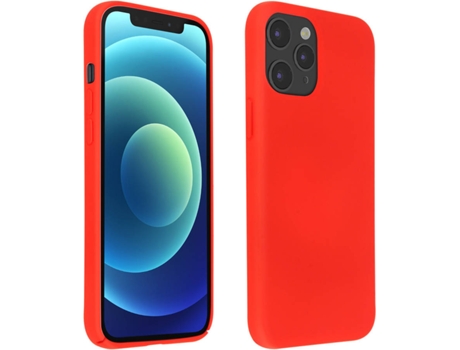 Funda iPhone 12, 12 Pro AVIZAR Semirrígida Mate Rojo