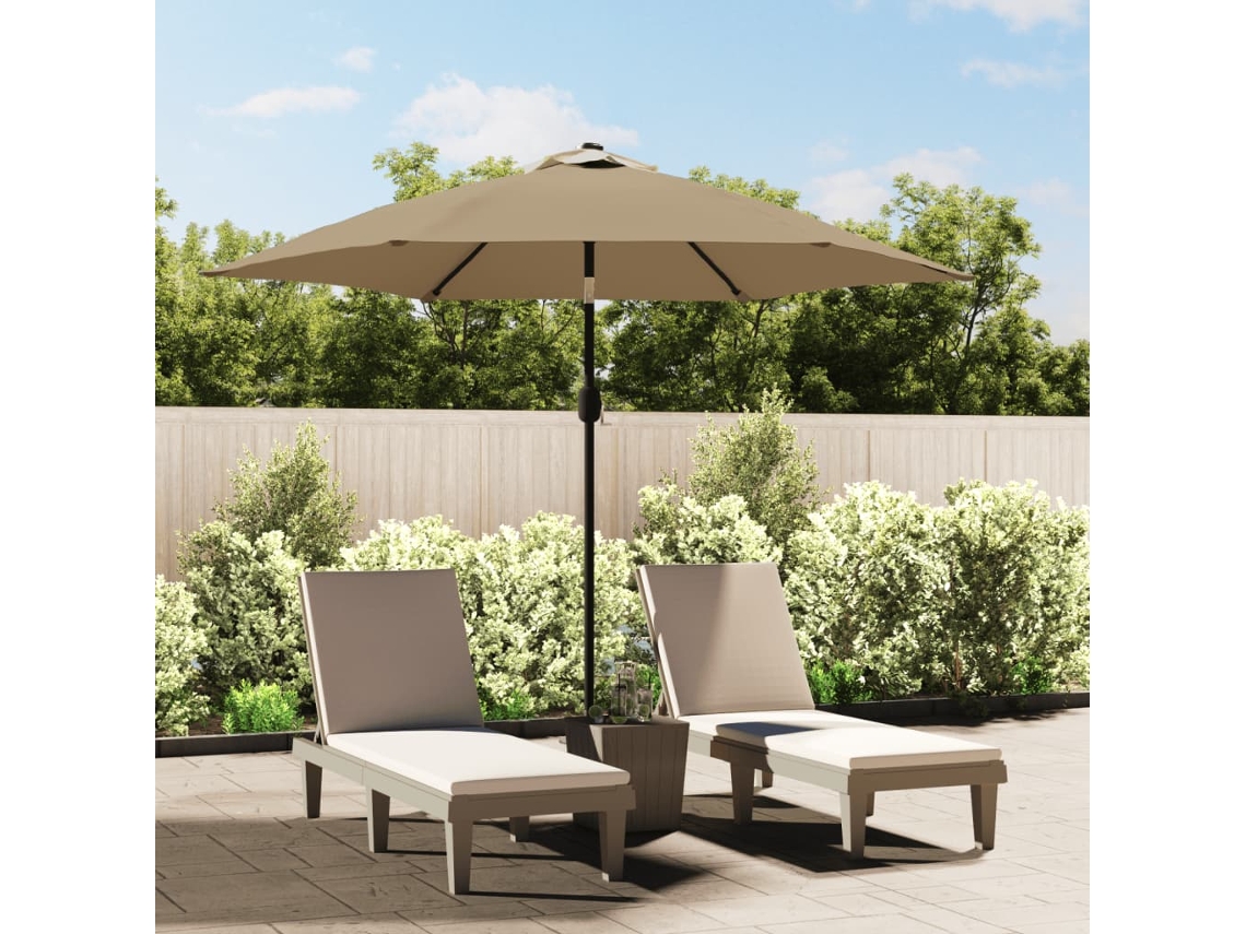 Sombrilla Jardin VIDAXL Gris Topo (300 cm)