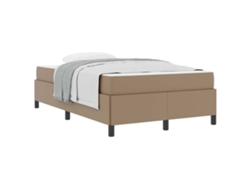 Maison Exclusive - Estructura De Cama Con Colchón Capuchino 120 X 200 Cm Tela