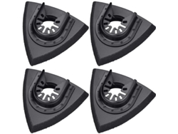 2026-4 Piezas Almohadillas De Lijado 80 Mm Para Herramientas Oscilantes, Compatible Con Bosch, Worx, Makita - Negro