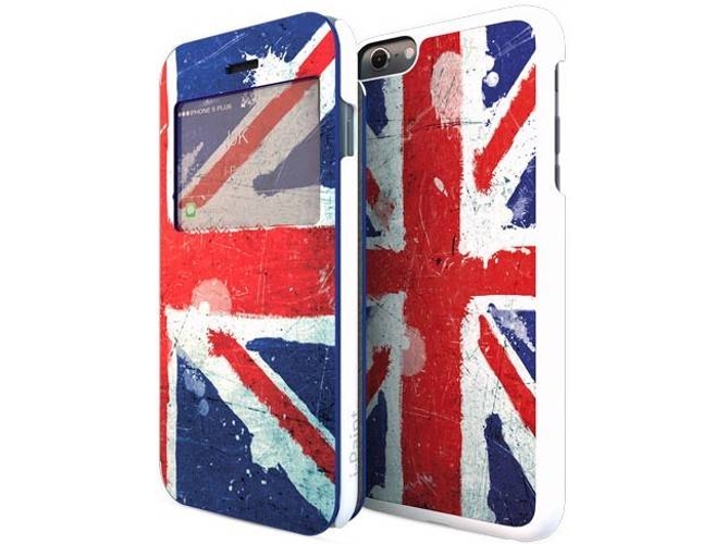 Funda iPhone 6 Plus, 6s Plus I-PAINT Bandera UK Multicolor