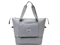 Bolsa de viaje plegable, portátil y de gran capacidad, fabricada en tejido Oxford impermeable, ligera e ideal para ir de compras, al gimnasio y practicar deportes (morado oscuro).
