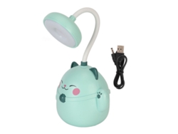Lámpara De Escritorio Estilo Cute Portátil Plegable Luz Nocturna Led Usb Recargable Protectora De Ojos Lectura Verde