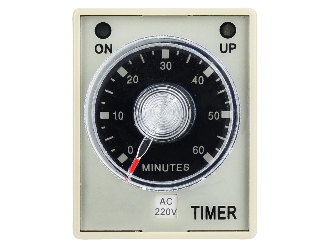Relé Temporizador Electrónico Ajustable Ah3-3 Con Retardo De Liberación, 8 Pines, 60 Min (220 V)