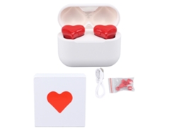 Auriculares Inalámbricos Bluetooth Ligeros, Diseño En Forma De Corazón, Sonido Estéreo Con Cancelación De Ruido.