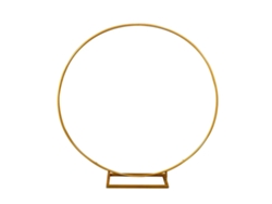 Soporte circular de metal, 2 m, versátil para bodas y fiestas, amarillo fluorescente, 2,2 m OEM (7,2 pies)