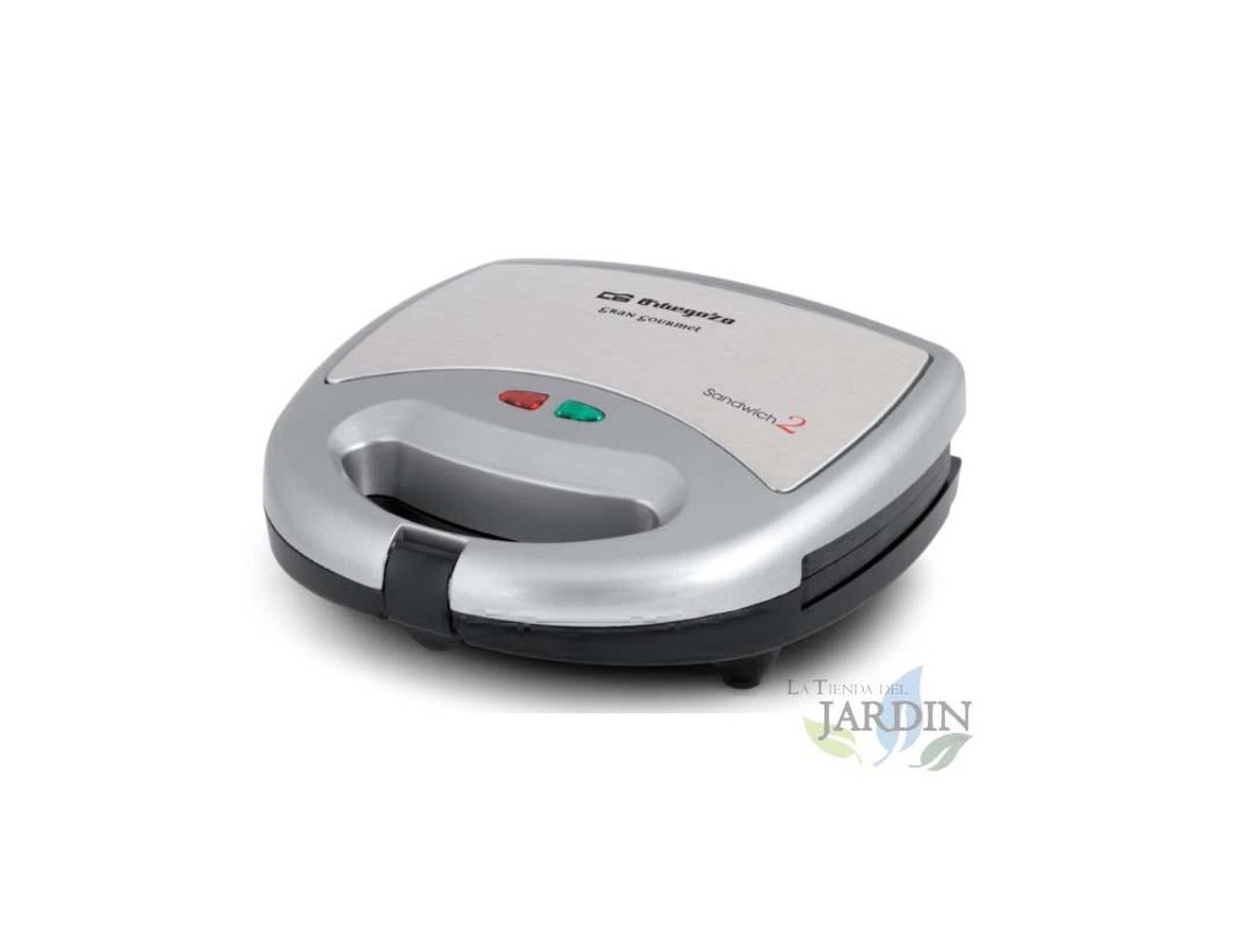 Sandwichera Inox ORBEGOZO Potencia 800W.