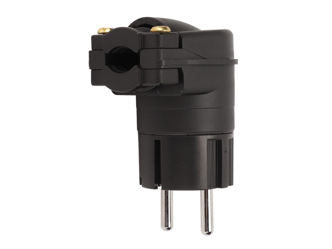 Conector De Alimentación Audiófilo Macho De 90 Grados, Enchufe De Ca Chapado En Rodio Para Cable De Alimentación Hifi