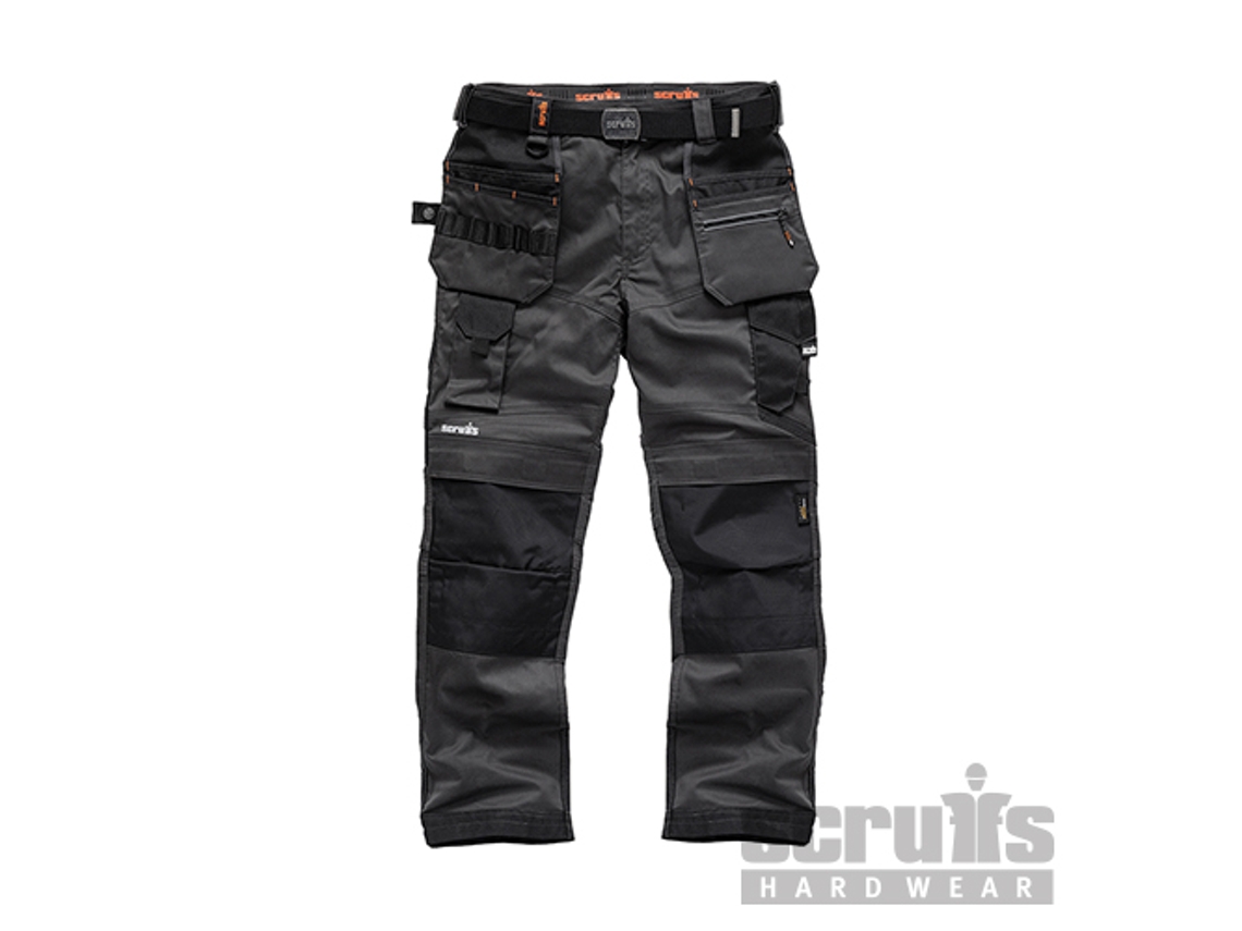 SCRUFFS T54781 Pantalón de bolsillos con funda Pro Flex, color gris