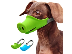 2026altiro-gorro Para Perros Para Evitar Mordiscos Y Que Se Les Escape Comida Al Salir, Diseño Ajustable Con Forma De Nariz De Cerdo, Cómodo, Verde Medio