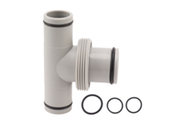 Adaptador De Mangueira Para Piscina - T - Furocabo Para Conexão De Bomba - 1.5 Para 1.25 - Ótimo Para Manutenção Da Piscina