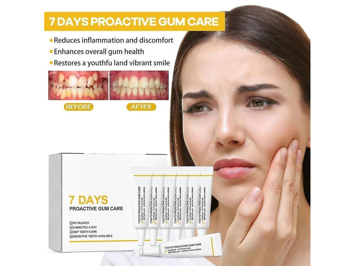 Esencia Para El Crecimiento De Las Encías, Sérum De Tratamiento Proactivo De 7 Días, Gel Calmante Para Las Encías.