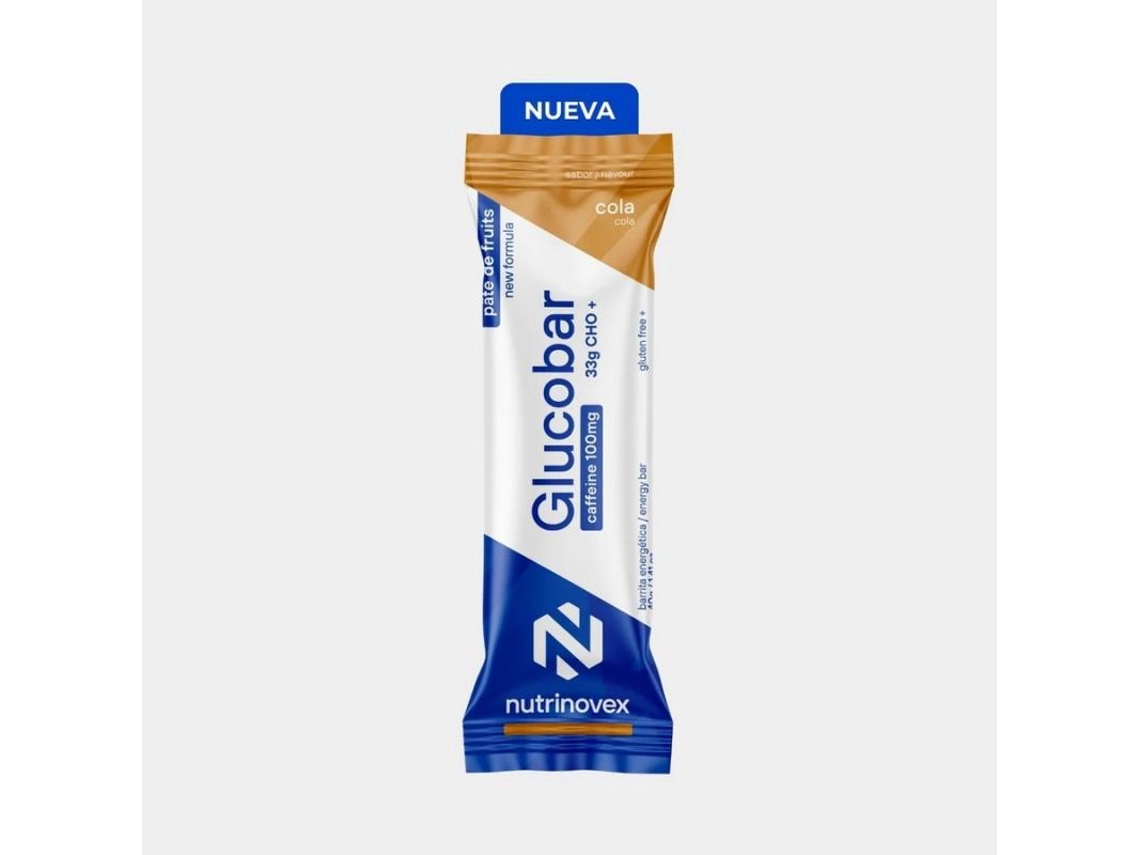 Nutrinovex | Barrita Energética Glucobar 40g Cola Con Cafeína 100mg (24 Uds)