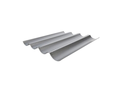 2026-26788-bandeja Para Hornear 4 Baguettes, Antiadherente, Perforada, Metal, Distribución Uniforme Del Calor, 37.5x32.5x2.5 Cm