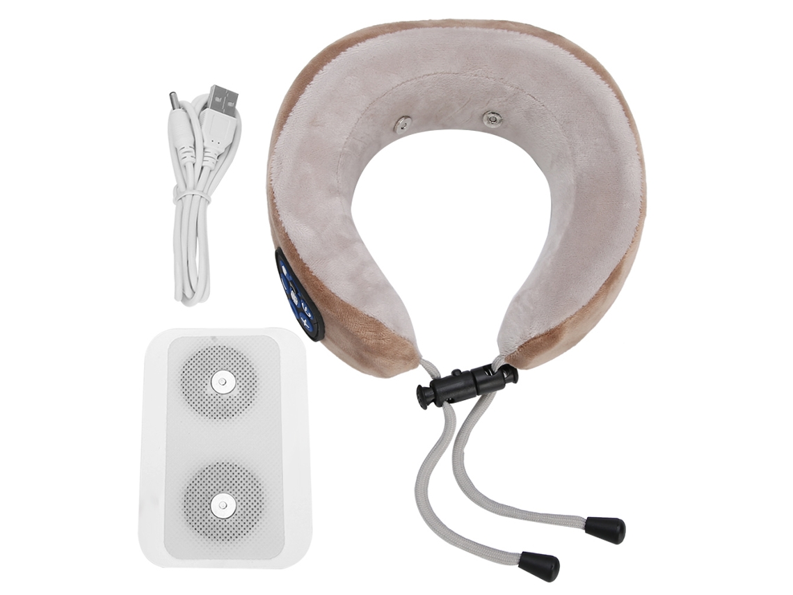 KOFIHETY Masajeador Eléctrico de Cuello en Forma U Almohada para Cervicales y Hombros Alivio de Fatiga