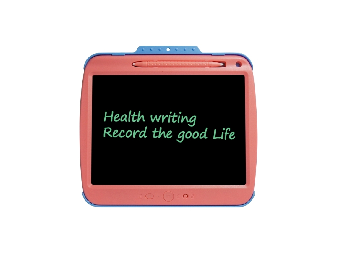 Tableta De Escritura A Mano Lcd Recargable De 9 Pulgadas Con Líneas De Un Solo Color (rosa) Y Tablero De Escritura Electrónico Transparente