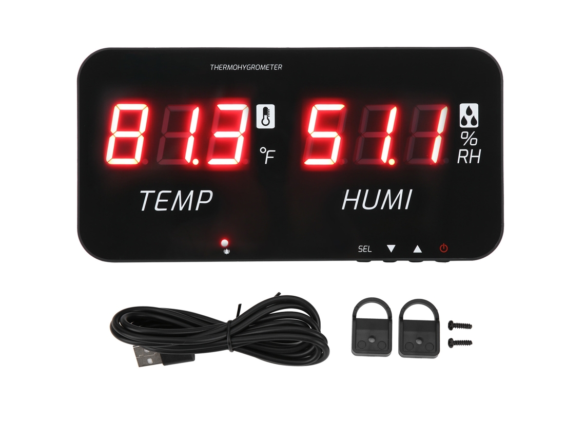 Termómetro-higrómetro Digital Led Ta623a Con Sensor Shtc3 Para Monitorización Industrial De Temperatura Y Humedad De 5 V Cc.