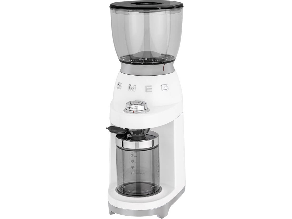 Molinillo de Café SMEG CGF01PGEU (Capacidad 130 g - 150 W - Blanco)