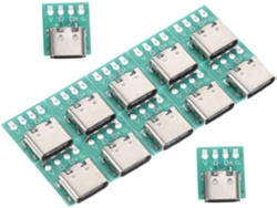 Placa de conector USB-C 3.1 DIY para electrónica, profesionales y aficionados. Diseño compacto y funcional. Compatible con cables USB-C Jortmrd.
