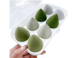 Esponjas de maquillaje multiusos, paquete de 4 esponjas aplicadoras para base, crema líquida y polvos. Everley891