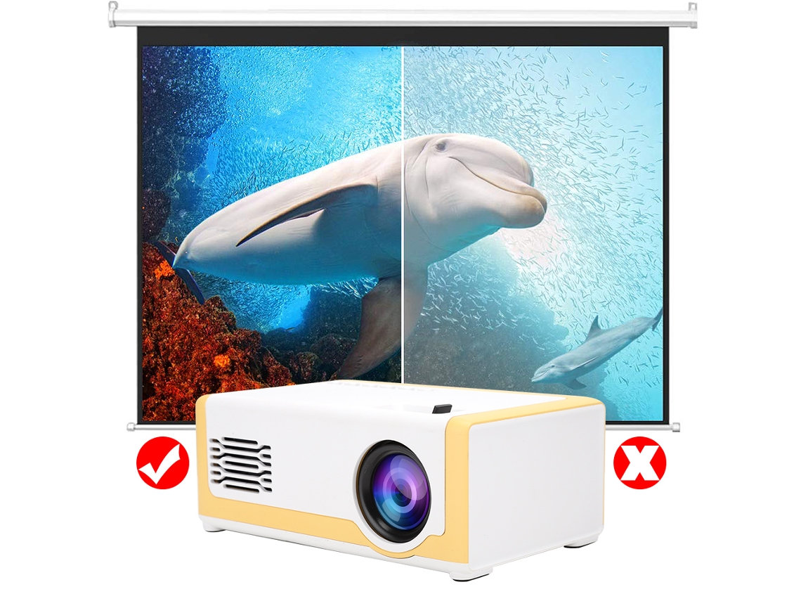 Proyector portátil con altavoces Hi-Fi y reproductor multimedia doméstico