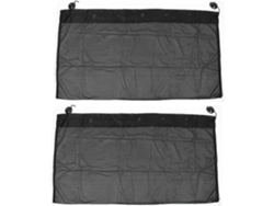 2 Piezas De Parasoles Plegables De Malla Negra Para Ventanillas Laterales De Coche, 100 Cm X 50 Cm
