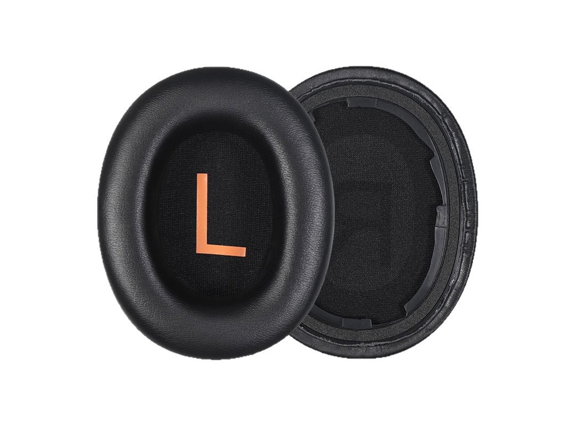 Almohadillas de cuero sintético negro Szsmart para auriculares Qcy H3 (juego de 2)