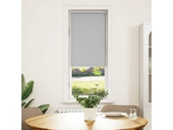 Maison Exclusive - Estor Enrollable Opaco Gris Claro 40x130 Cm Tela Ancho 35,7 Cm