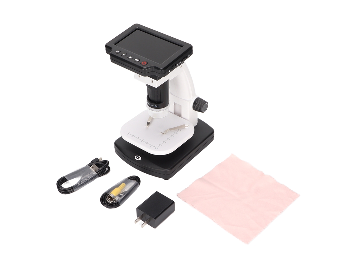 Microscopio digital LCD de 4 pulgadas con aumento de 1200x y cámara de 1080p