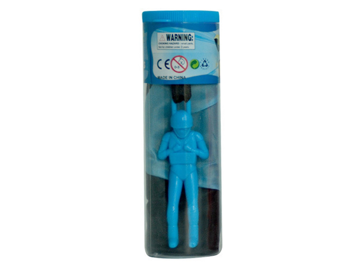 Paracaídas De Juguete Para Niños, Lanzamiento Libre, Sin Necesidad De Cuerda, Para Jugar Al Aire Libre, Color Azul.