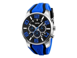 Reloj de pulsera deportivo multifunción 3D Skmei 9128 de cuarzo Hengrongshen con esfera grande, resistente al agua hasta 30 m