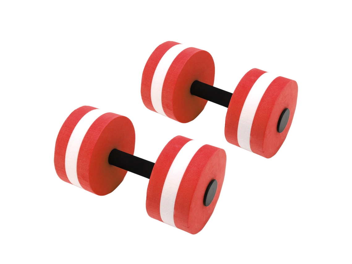 2 mancuernas flotantes de EVA para ejercicios de yoga H2O Rojo
