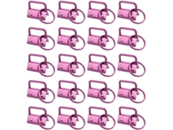 Paquete De 20 Llaveros Con Anillas Para Correas De Bolsos - Rosa