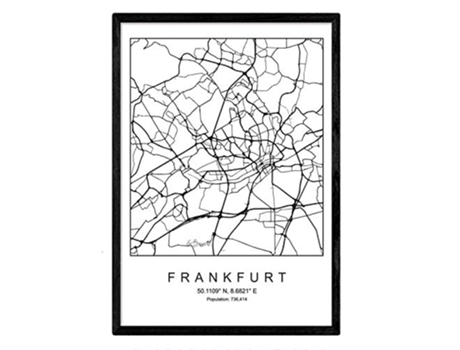 Lámina NACNIC Mapa Frankfurt (A3)