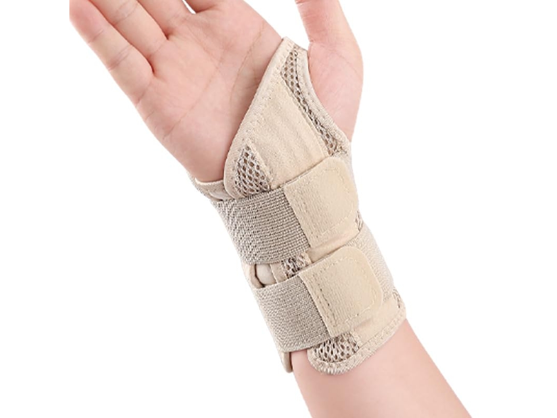 Férula para muñeca para aliviar la artritis, la tendinitis y el dolor de muñeca. Tono de piel HEXINYIGJLY (Talla L, mano izquierda).