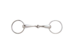 21 Mm Snaffle Grosso Sólido de Junta Única Prateado 12.5 Cmsefton