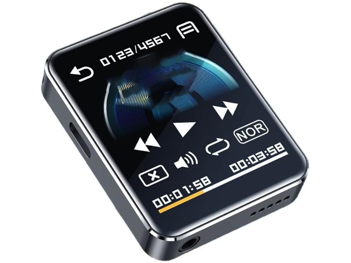 Reproductor Mp3 Hifi Portátil Con Pantalla Táctil De 1,77 Pulgadas, Altavoz Bluetooth Y Grabadora.