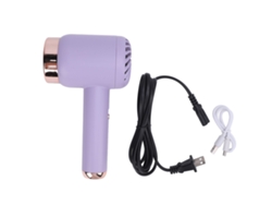 Secador De Pelo Iónico Inalámbrico Portátil Con Aire Caliente Y Frío Para Viajes Y Hogar - Morado