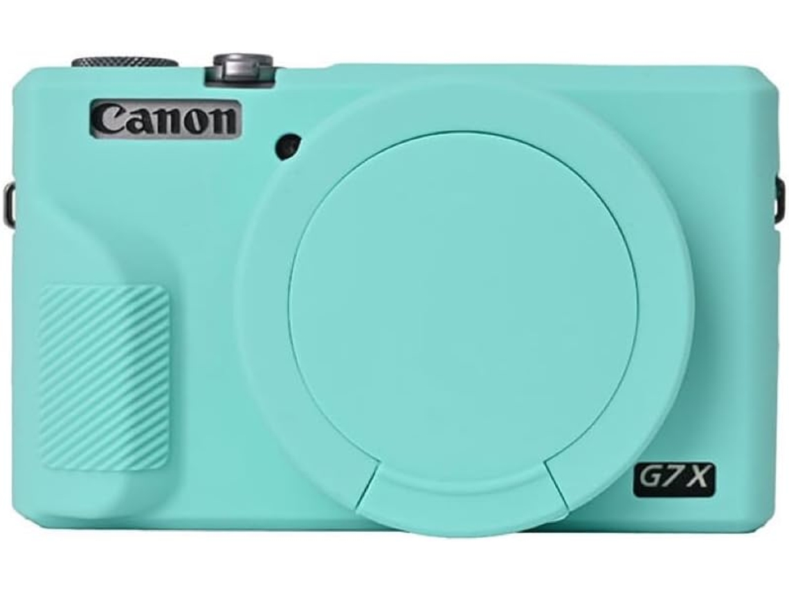 Estuche EIFSON para G7x Mark III, con tapa de objetivo de silicona suave (compatible, azul)