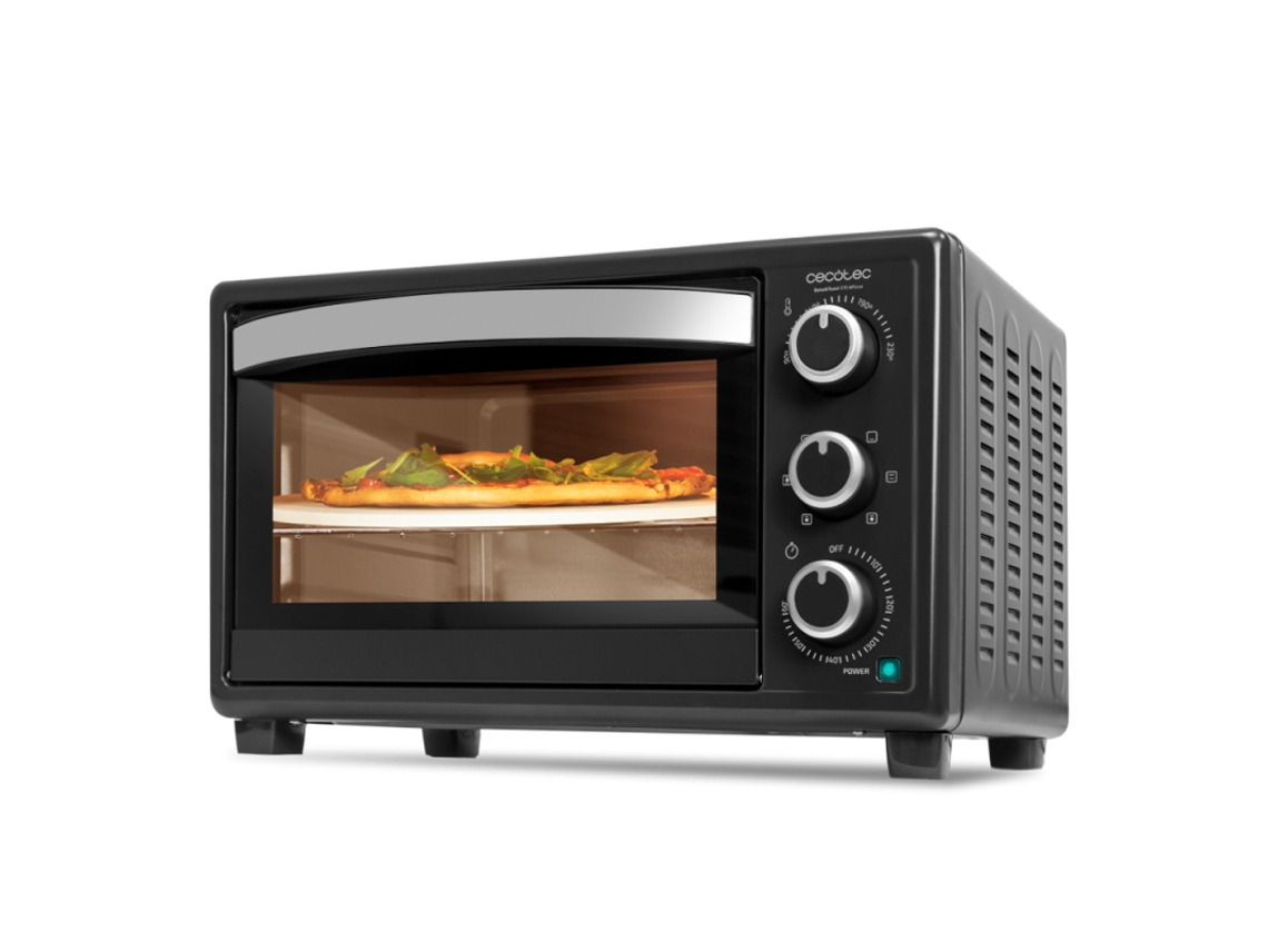 Horno de sobremesa Bake Toast 2600 Black 4Pizza CECOTEC
