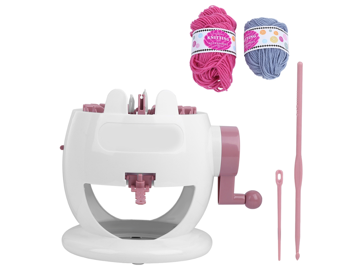 Máquina De Tejer Manual De Juguete Para Niños Con 22 Agujas Para Bufandas Y Gorros.
