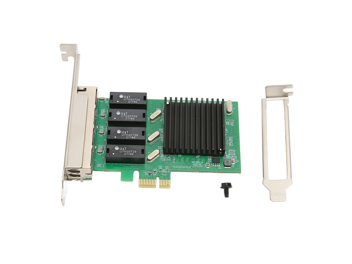 Tarjeta De Red Pcie Nic Con 4 Puertos Rj45 Adaptador De Lan Ethernet Pci Express