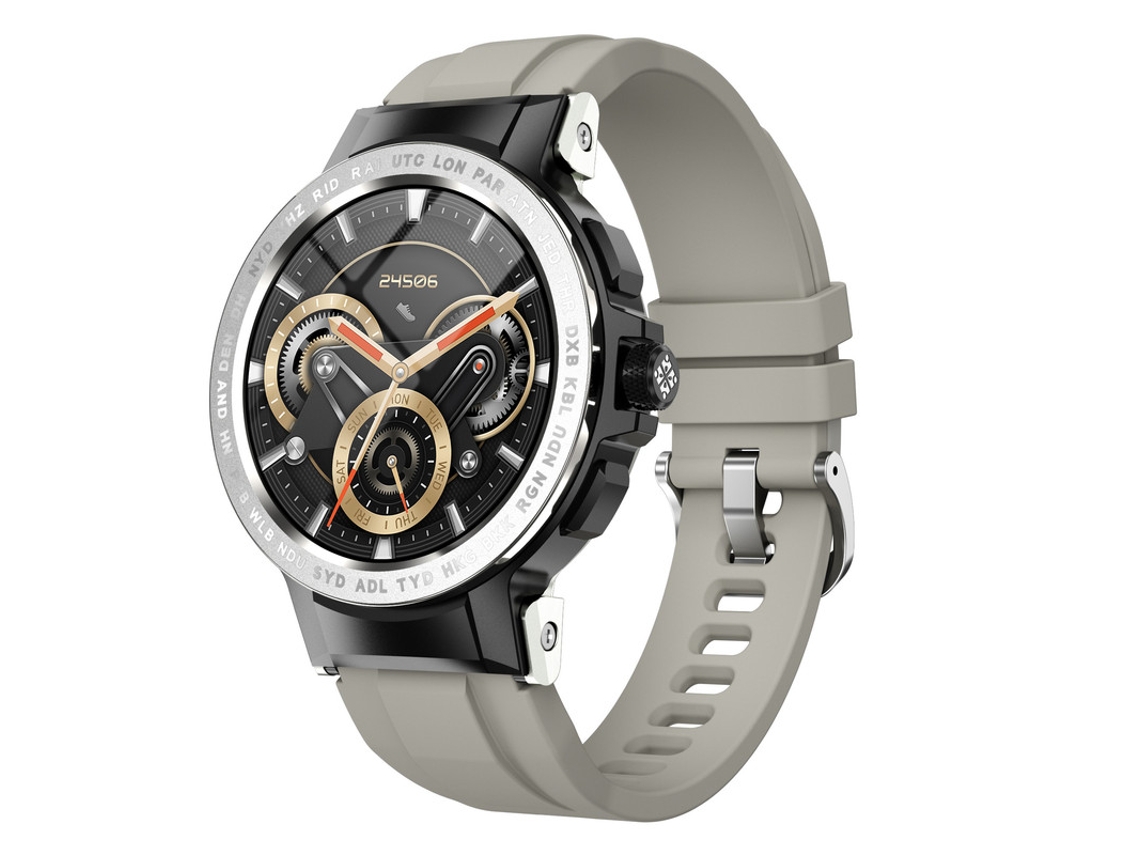 Relojes inteligentes para hombre, rastreador de actividad física Yizhood, resistente al agua IP68, plateados