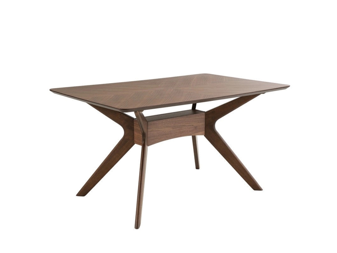 Mesa de Comedor DUDECOR (Madera - Nogueira)
