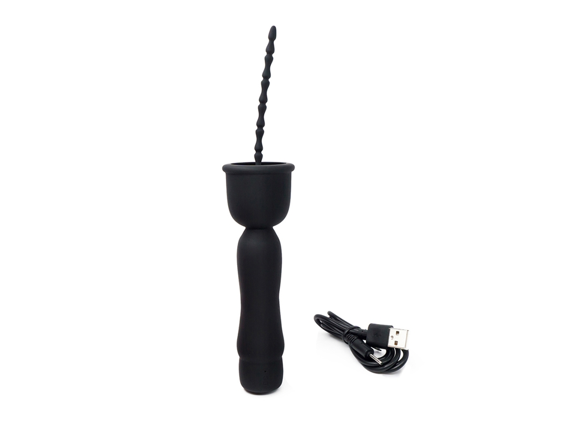 Massajeador Prostático Para Hombres Stick De Silicona 17 Frecuencias Uretra